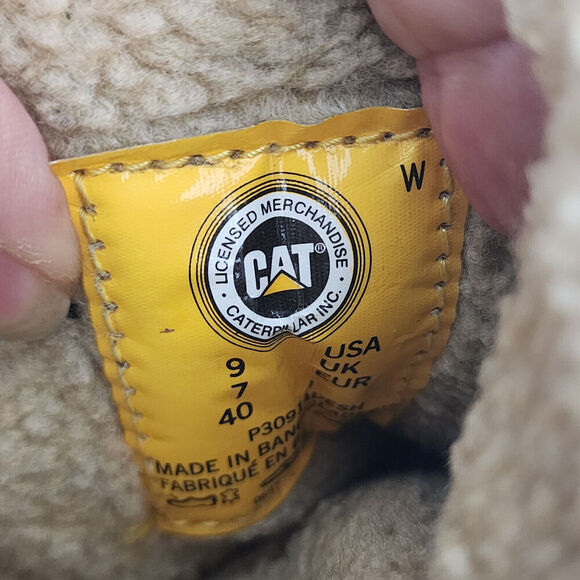 Caterpillar CAT Women's Jory Combat Boots Brown Suede Leather US Size 9 - Picture 7 of 7